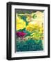 Composing, Yellow and Crimson Blossoms in Green Water, Floral Ornaments-Alaya Gadeh-Framed Photographic Print