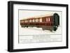 Composite Brake Corridor Carriage No. 7672, Great Western Railway-null-Framed Art Print