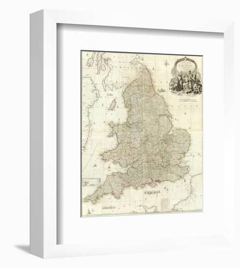 Composite: England, Wales, c.1790-John Rocque-Framed Art Print