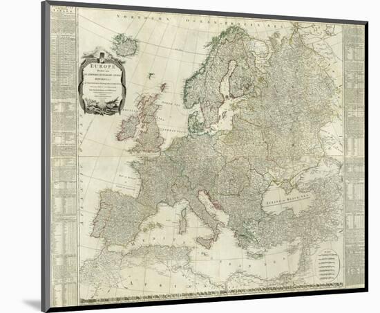 Composite: Europe, c.1787-Thomas Kitchin-Mounted Art Print