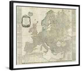 Composite: Europe, c.1787-Thomas Kitchin-Framed Art Print