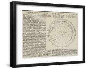 Composite Great Circle Sailing, New and Shorter Route to Australia-null-Framed Giclee Print