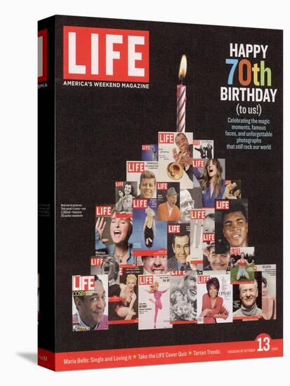 Composite Image Featuring 25 Earlier Covers, 70th Anniversary, October 13, 2006-null-Stretched Canvas