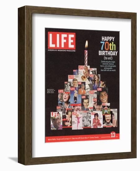 Composite Image Featuring 25 Earlier Covers, 70th Anniversary, October 13, 2006-null-Framed Photographic Print