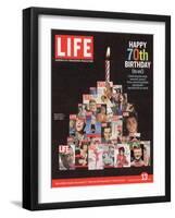 Composite Image Featuring 25 Earlier Covers, 70th Anniversary, October 13, 2006-null-Framed Photographic Print