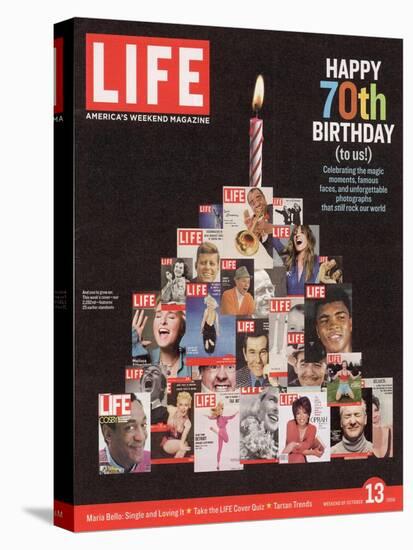 Composite Image Featuring 25 Earlier Covers, 70th Anniversary, October 13, 2006-null-Stretched Canvas