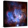 Composite Image from Chandra and Hubble Data, Divided Neighborhood of Some 200 Hot, Young Stars-null-Stretched Canvas