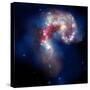 Composite Image of Antennae Galaxies - Interstellar Gas with Elements from Supernova Explosions-null-Stretched Canvas