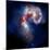 Composite Image of Antennae Galaxies - Interstellar Gas with Elements from Supernova Explosions-null-Mounted Photographic Print