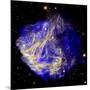 Composite Image of Data from Chandra and Hubble, Depicts Scene of a Supernova Explosion's Aftermath-null-Mounted Photographic Print