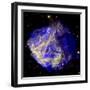 Composite Image of Data from Chandra and Hubble, Depicts Scene of a Supernova Explosion's Aftermath-null-Framed Photographic Print