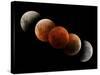 Composite Image of Lunar Eclipse-null-Stretched Canvas