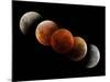 Composite Image of Lunar Eclipse-null-Mounted Photographic Print