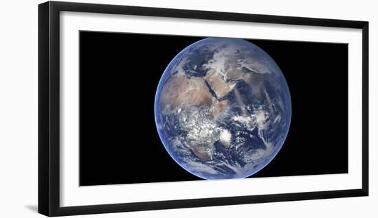 Composite Image of the Eastern Hemisphere on Planet Earth-null-Framed Photographic Print