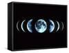 Composite Image of the Phases of the Moon-Dr. Fred Espenak-Framed Stretched Canvas