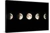 Composite Image of the Phases of the Moon-John Sanford-Stretched Canvas