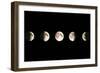 Composite Image of the Phases of the Moon-John Sanford-Framed Premium Photographic Print