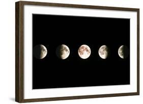 Composite Image of the Phases of the Moon-John Sanford-Framed Premium Photographic Print