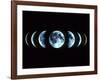 Composite Image of the Phases of the Moon-Dr. Fred Espenak-Framed Photographic Print