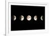 Composite Image of the Phases of the Moon-John Sanford-Framed Photographic Print