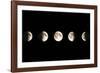 Composite Image of the Phases of the Moon-John Sanford-Framed Photographic Print