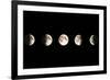 Composite Image of the Phases of the Moon-John Sanford-Framed Photographic Print