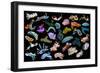 Composite image of tropical nudibranchs, Indo-Pacific-Georgette Douwma-Framed Photographic Print