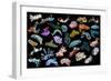 Composite image of tropical nudibranchs, Indo-Pacific-Georgette Douwma-Framed Photographic Print