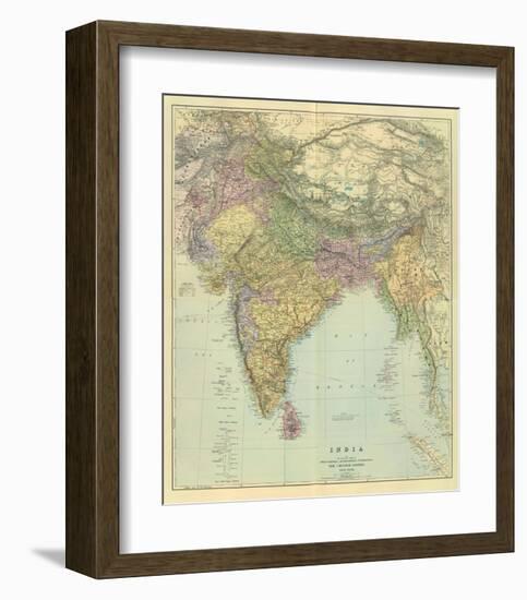 Composite: India, c.1901-Edward Stanford-Framed Art Print