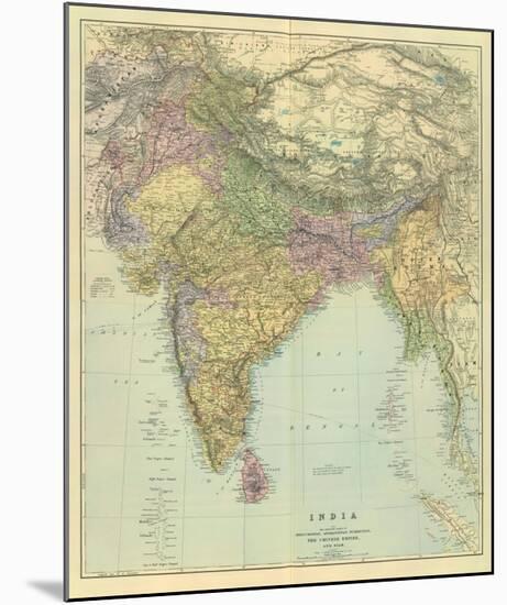 Composite: India, c.1901-Edward Stanford-Mounted Art Print