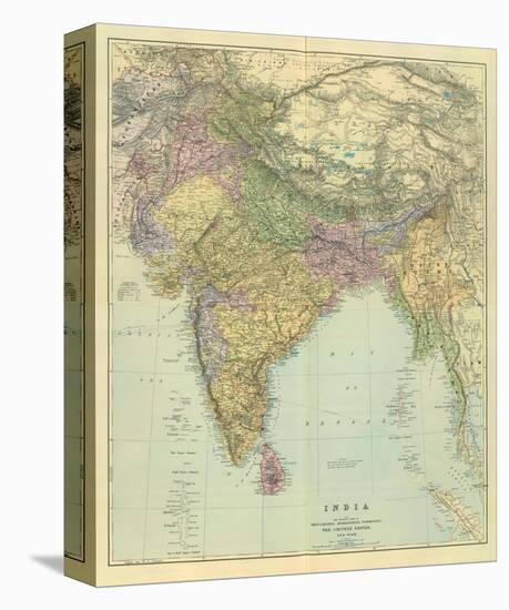 Composite: India, c.1901-Edward Stanford-Stretched Canvas