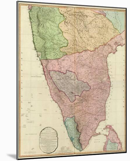 Composite: India Peninsula, c.1800-William Faden-Mounted Art Print