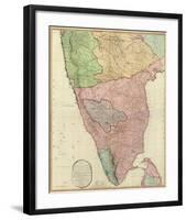 Composite: India Peninsula, c.1800-William Faden-Framed Art Print