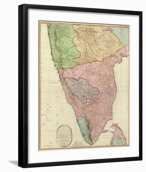 Composite: India Peninsula, c.1800-William Faden-Framed Art Print