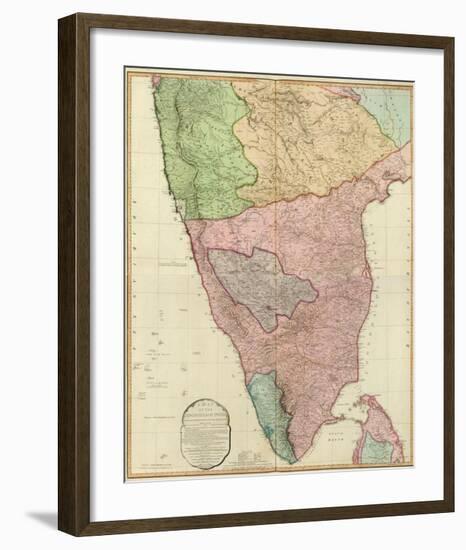 Composite: India Peninsula, c.1800-William Faden-Framed Art Print