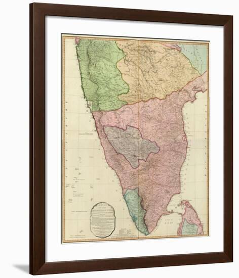 Composite: India Peninsula, c.1800-William Faden-Framed Art Print