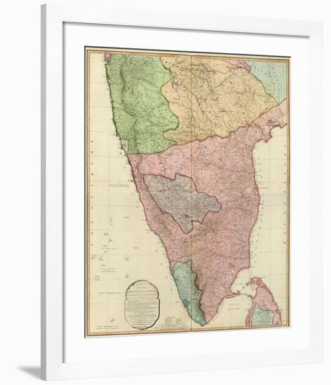 Composite: India Peninsula, c.1800-William Faden-Framed Art Print