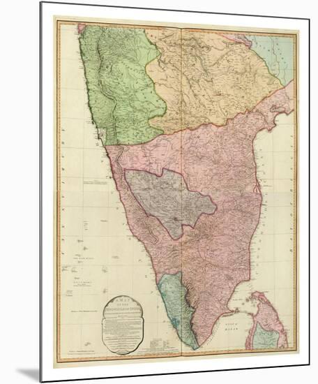 Composite: India Peninsula, c.1800-William Faden-Mounted Art Print