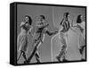 Composite: Kaye Popp and Stanley Catron Demonstrating Steps of the Lindy Hop-Gjon Mili-Framed Stretched Canvas