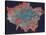 Composite Landsat False Colour Image of Greater London, 1979-null-Stretched Canvas