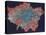 Composite Landsat False Colour Image of Greater London, 1979-null-Stretched Canvas