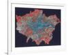 Composite Landsat False Colour Image of Greater London, 1979-null-Framed Giclee Print