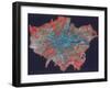 Composite Landsat False Colour Image of Greater London, 1979-null-Framed Giclee Print