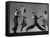 Composite: Leon James and Willa Mae Ricker Demonstrating Steps of the Lindy Hop-Gjon Mili-Framed Stretched Canvas