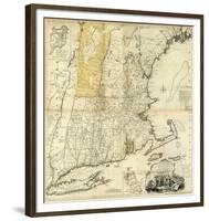 Composite: New England, c.1776-Thomas Jefferys-Framed Art Print