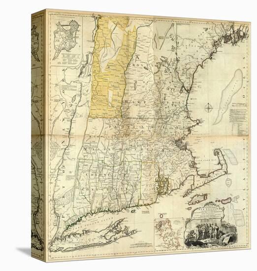 Composite: New England, c.1776-Thomas Jefferys-Stretched Canvas