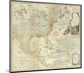 Composite: North America, c.1776-Thomas Jefferys-Mounted Art Print