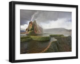 Composite of Fly Geyser at Sunrise, Gerlach, Nevada, Usa-Josh Anon-Framed Photographic Print