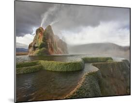 Composite of Fly Geyser at Sunrise, Gerlach, Nevada, Usa-Josh Anon-Mounted Photographic Print