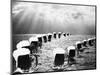 Composite Photograph Mugs of Beer on Ocean as Seen in Bally Hoo Magazine-null-Mounted Photographic Print